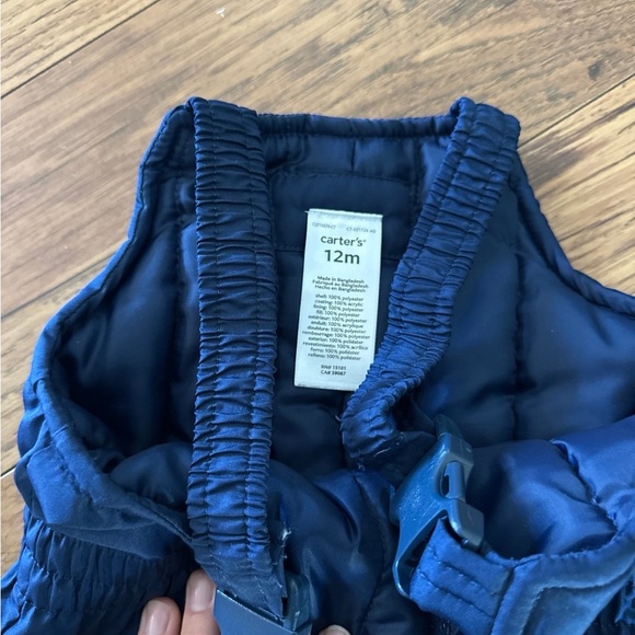 Carter's Navy Blue Kids Overall Snow Pants - Picture 2 of 3